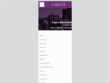 Tablet Screenshot of capra.nl